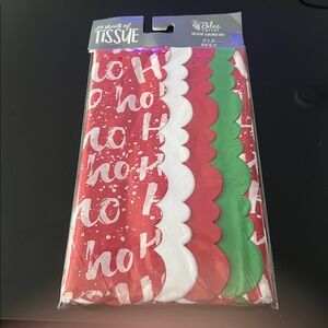 🎅🏼24 Sheets Tissue Paper Exclusive Scalloped 19"x25" Inches